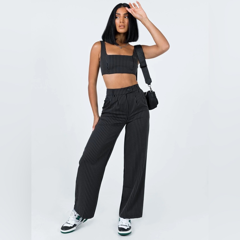 Princess Polly Huxley Set Black Stripe